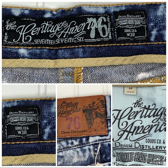 SOLD The Heritage By America Jeans Shorts 38 - Picture 3 of 14